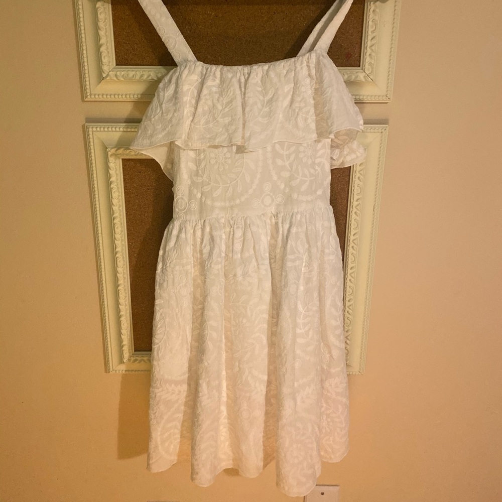 Madewell White Floral Dress